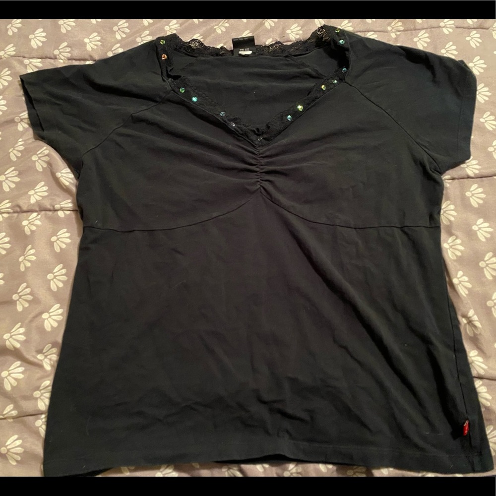 Black Fubu Fitted Tee 2X GUC